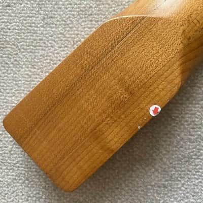 Red Left Handed Guitar Maple Wood Neck, 24 Frets Fingerboard image 11