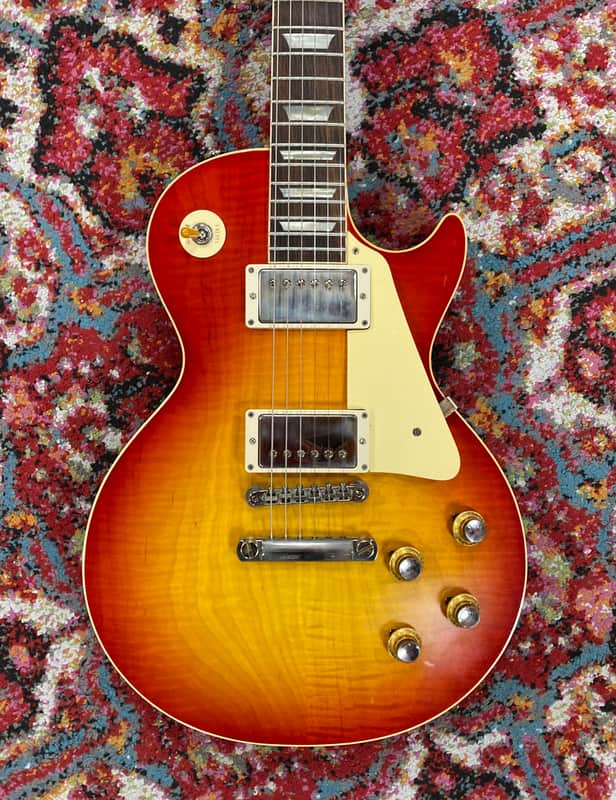 Gibson Custom 1960 Les Paul Standard Reissue VOS 2024 - Washed Cherry Sunburst, Excellent, SKU:1153G