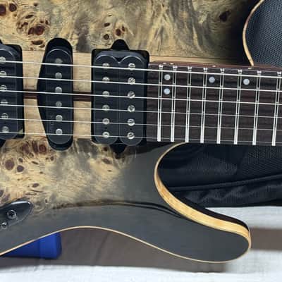 Ibanez Premium Line S Series saber S1070PBZ S1070 pbz 1070 Guitar with Gig Bag 2023 - Charcoal Black Burst image 6