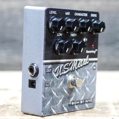 Tech 21 NYC SansAmp US Metal Character Series Distortion Preamp Effect Pedal image 3