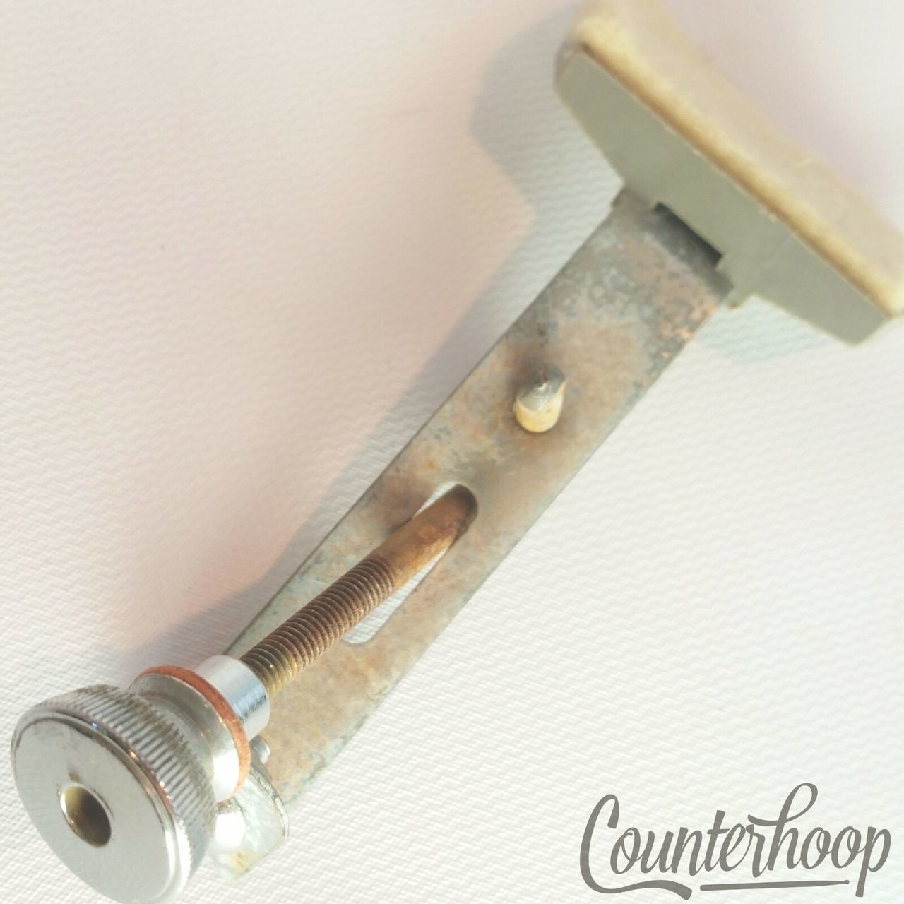 Premier Snare/Tom Drum Muffler Chrome Vintage 70s Made in England White Felt* — main photograph
