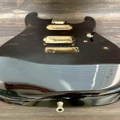 80s FERNANDES FST-115 HH Stratocaster Type Alder Body Black Made in Japan image 8