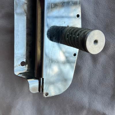 Harmony / Silvertone Bobkat Silhouette Guitar Tailpiece 1960’s - Chrome image 3