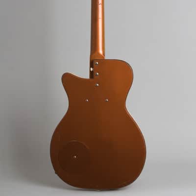 Silvertone Model 1417L Semi-Hollow Body Electric Guitar, made by Danelectro (1959), ser. #1049, black hard shell case. image 2