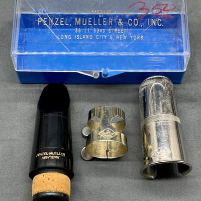 Vintage Penzel-Mueller Standard Clarinet mouthpiece made in NY with Martin Cap and Ligature image 1