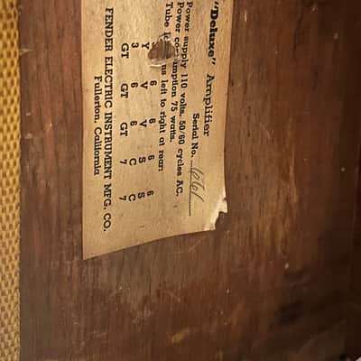 Fender Vintage Deluxe Amp 1948 Guitar Combo - Local Pickup Only! image 4