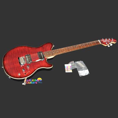 Ernie Ball Music Man 25th Anniversary- HH 2010 Red Burst image 3