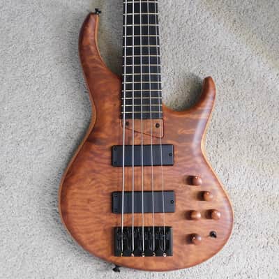 2021 MTD USA Custom Shop 535-24 5 String Electric Bass Flamed Redwood Brand New Authorized Dealer ! image 6
