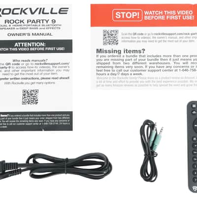 Rockville ROCK PARTY 9 Dual 8" Karaoke Machine System w/LEDS's+Mic+Tablet Stand image 3