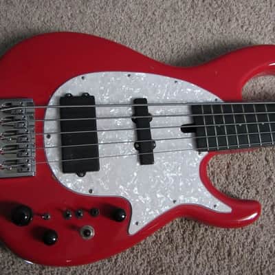 Modulus modified Flea Bass 5 Red Last Chance image 2