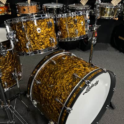 Ludwig Neusonic MOD 2 10/12/16/22" Drum Set Kit in Butterscotch Pearl from NAMM 2023 image 2