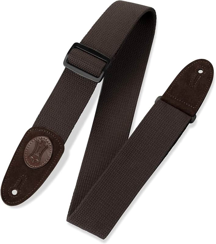 Levy's Leathers Signature Series Cotton XL Guitar Strap - Brown (MSSC8-XL-BRN) image 1