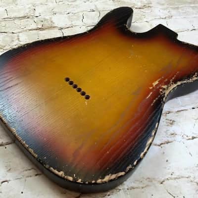 Custom Shop Guitar Relic Aged Nitro Sunburst Body - to fit Telecaster MADE TO ORDER image 6