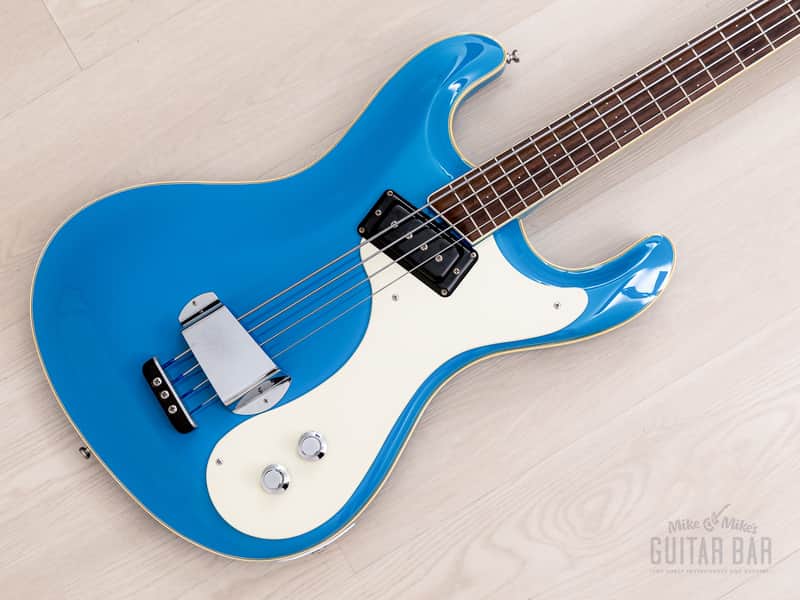 2006 Mosrite USA Custom Shop Ventures Model Bass 1963 Vintage Reissue California Blue w/ Case, COA image 1