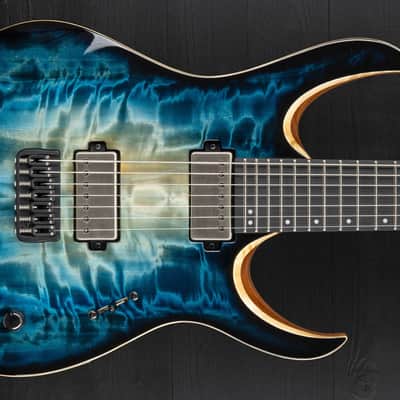 Mayones Duvell 7 Elite Curly Poplar - Turquoise Iris image 6