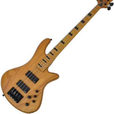 Schecter Session Stiletto-4 Electric Bass Aged Natural Satin B-Stock image 1