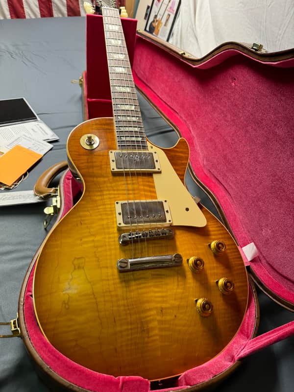 Gibson Custom Shop 60th Anniversary 1960 re-issue Les Paul 2021 - #001827 Antiquity Burst image 1