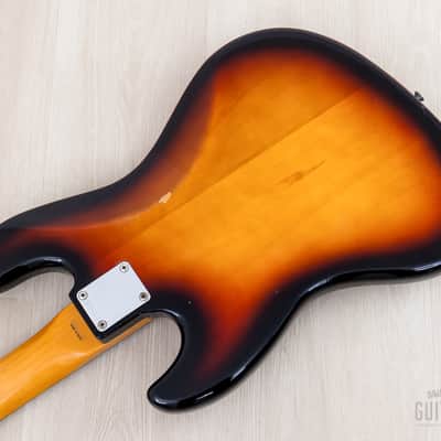1988 Fender Jazz Bass ‘62 Vintage Reissue JB62-60 Sunburst, Japan MIJ Fujigen image 14