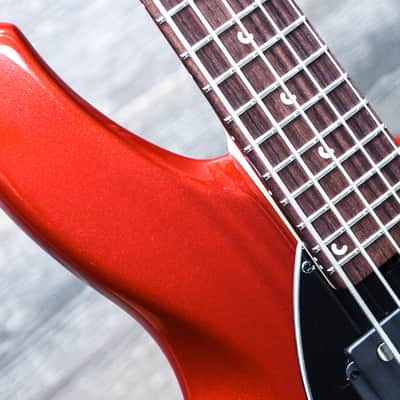 Ernie Ball Music Man Bongo 5 HH Blood Orange 5-String Electric Bass w/Case #K05118 image 9
