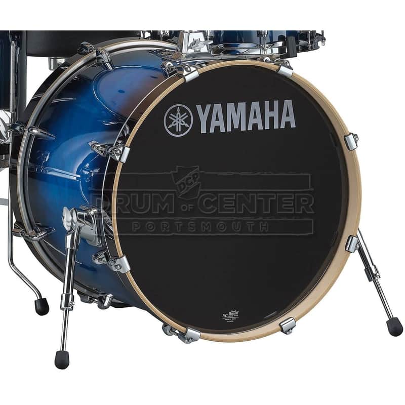 Yamaha Stage Custom Birch Bass Drum 22x17 Deep Blue Sunburst image 1