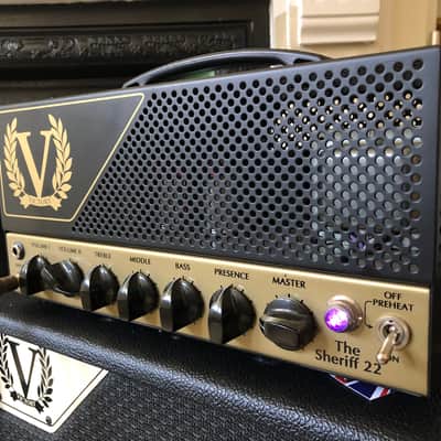 Victory Amps Sheriff 22 Compact Series 2-Channel 22-Watt Guitar Amp Head 2010s - Black/Gold image 2