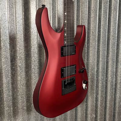 ESP LTD MH-1000 Evertune Candy Apple Red Satin Guitar & Case #0334 Used image 5