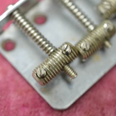 Vintage Pre-CBS Fender Bass Bridge Plate - Precision Jazz - Saddles, 1950's 1960's,  100% original Pre-CBS part! image 7