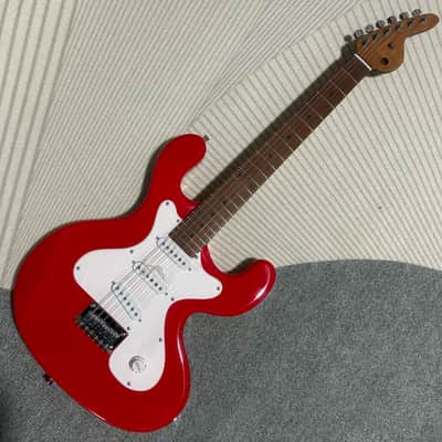 Custom Red Electric Guitar, Mahogany Body with Roasted Maple Neck image 3
