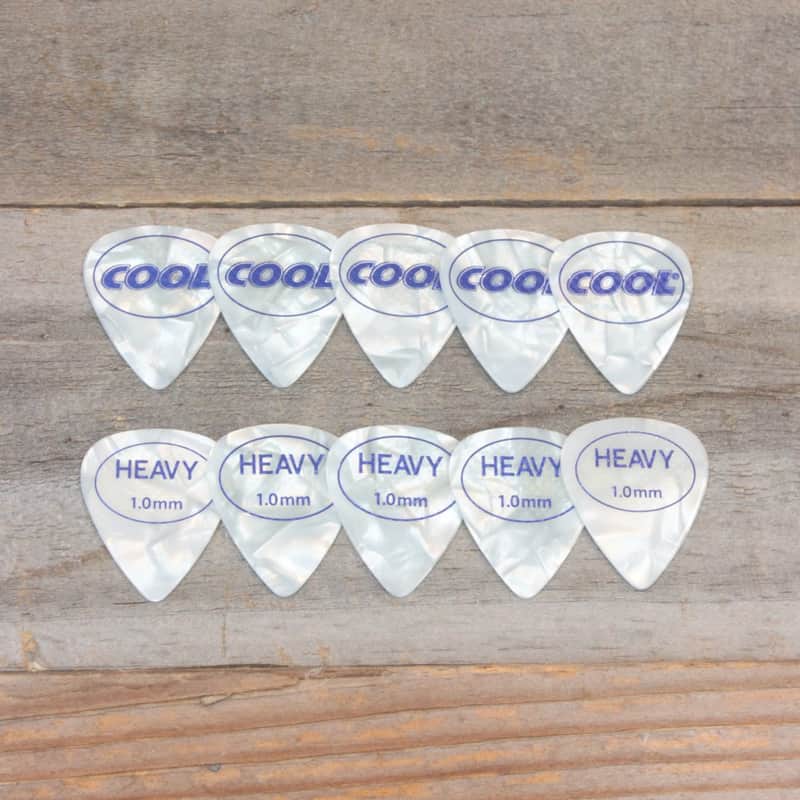Cool Heavy 1.0mm 351-Style Coolcell Rubberized Accu-Grip Set of 10 Picks image 1