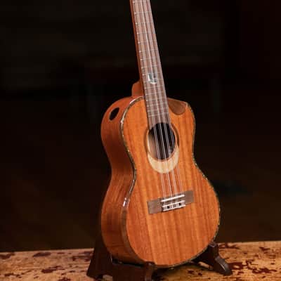 Ortega Eclipse-TE8 Custom Built Series Solid Mahogany Top Okume Neck 8-String Tenor Ukulele w/Gig Bag image 11