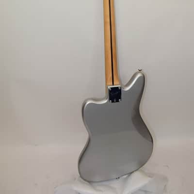 2017 Squier Vintage Modified Jaguar Bass Special SS, Silver image 12