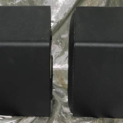Optimus PRO-X44AV Bookshelf Audio Speakers Pair Heavy Metal Casing Black Tested image 3