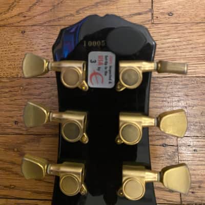Thick Sounding Epiphone Gibson Les Paul Custom Black Beauty 2000 image 11