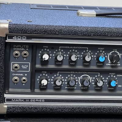 Peavey Peavey Bass Mark III Series 400B 1978 - Black Serviced W/CAB image 4
