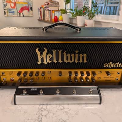 Schecter Guitar Research SYN100-HE Hellwin Stage 100W Tube Guitar Amp Head image 3