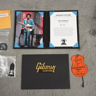 2020 Gibson Jimi Hendrix '67 SG Custom, Aged Polaris White image 4