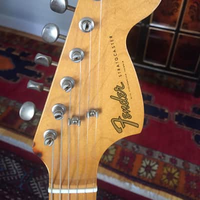 1966 Relic Fender Stratocaster, Fiesta Red, USA and Japan Parts image 13