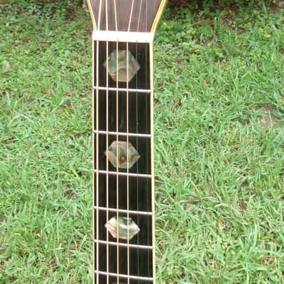 1975 Yairi YW-600 Dreadnought Guitar New Jacaranda Natural+Vintage Hard Case image 5
