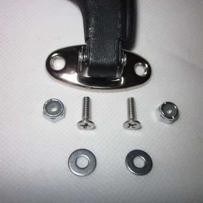 Guitar Case Handle Vintage Chipboard Case handle with Complete installation mounting hardware Kit! image 4
