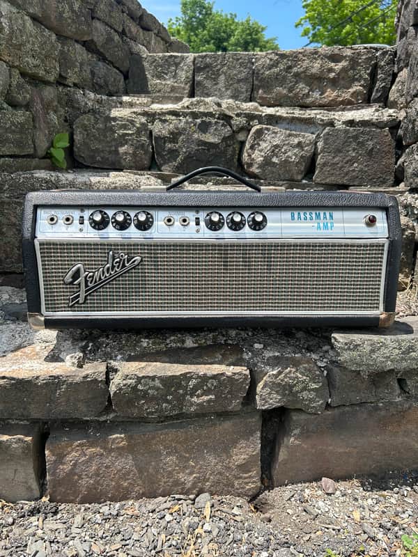 Fender Bassman "Drip Edge" 2-Channel 50-Watt Guitar Amp Head 1968 - 1969 - Silverface image 1
