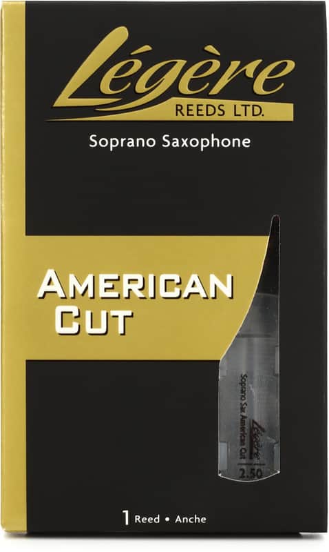 Legere LGSSA-2.5 - American Cut Soprano Saxophone Reed - 2.5 (3-pack) Bundle image 1