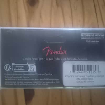 Fender Stratocaster / Telecaster Locking Tuning Heads Chrome 099-0818-100 image 2