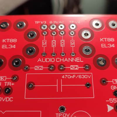 Tube Mono Amplifier 2xEL34 PP / 35Wrms ReDesign PCB (Elektor) PCB image 4