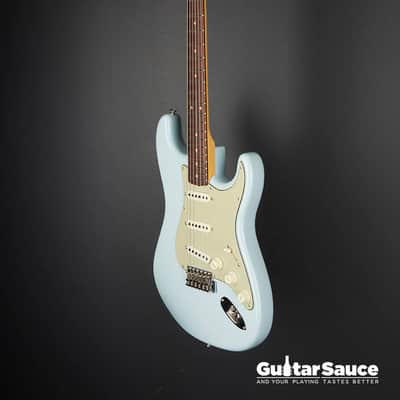 Fender Vintage Custom 59 Stratocaster Time Capsule Faded Aged 2025 - Sonic Blue (COD 1871NG) image 7