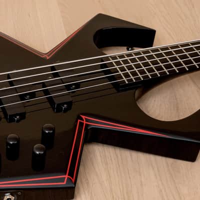 2009 BC Rich Widow WMD 5-String Bass w/ P-Style Pickups & Active Preamp, Black Onyx image 6