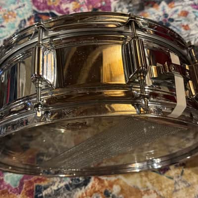 Rogers "Big R" SuperTen 5x14" 10-Lug Steel Snare Drum 1975 - 1984 - Chrome image 7