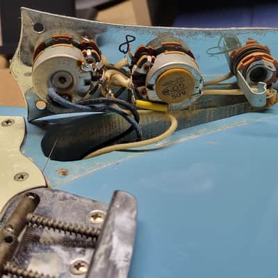 1966 Fender Musicmaster II Short Scale - Daphne Blue With Original Case image 23