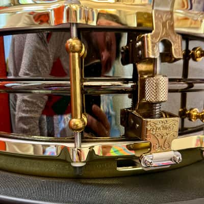 Ludwig LB416BT Back Beauty 14x5 brass on brass - Black Nichel image 5