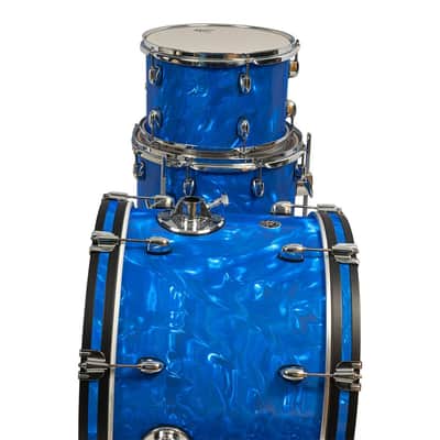 Gretsch Catalina Club 4-Piece Drum Set Blue Satin Flame image 4