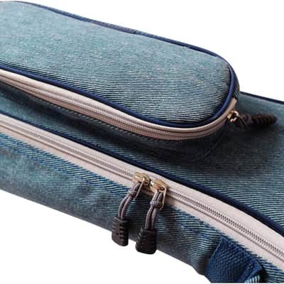 Original Design 0.6" (15mm) Thick Padded Vintage Style Jeans Cloth/Denim Baritone Ukulele Case, Ukulele Bag (30"~31") image 2